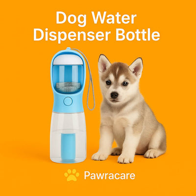 3 - in - 1 Leak - Proof Pet Water Bottle – Feeder, Drinker & Poop Dispenser - PawraCare
