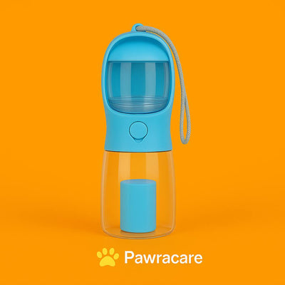 3 - in - 1 Leak - Proof Pet Water Bottle – Feeder, Drinker & Poop Dispenser - PawraCare