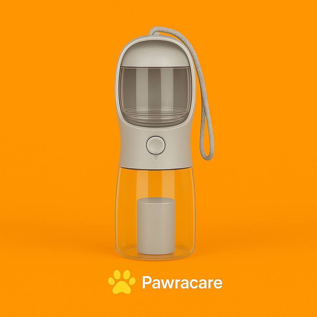 3 - in - 1 Leak - Proof Pet Water Bottle – Feeder, Drinker & Poop Dispenser - PawraCare