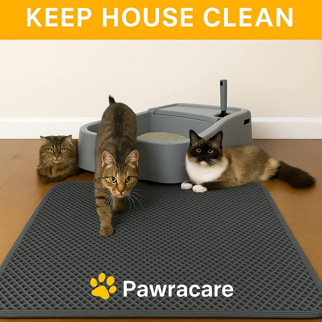 Premium Cat and Dog Litter Mat™ – Waterproof Cat Litter Mat, Non - Slip, Easy Clean - PawraCare