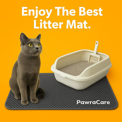 Premium Cat and Dog Litter Mat™ – Waterproof Cat Litter Mat, Non - Slip, Easy Clean - PawraCare